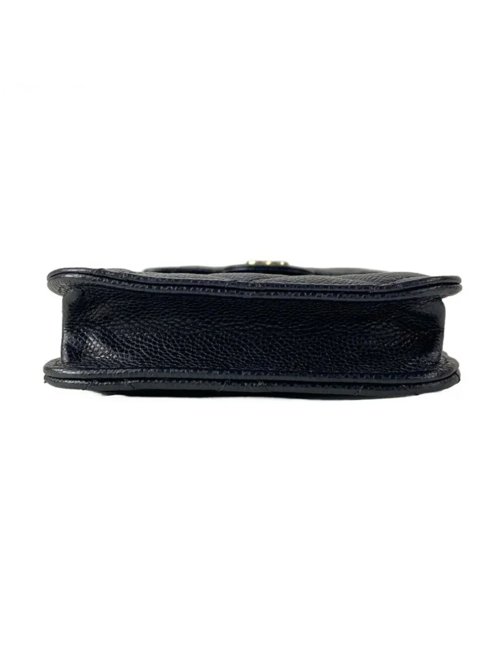 Chanel Shoulder Bag Quilted Black Gold Phone Strap Case Chain